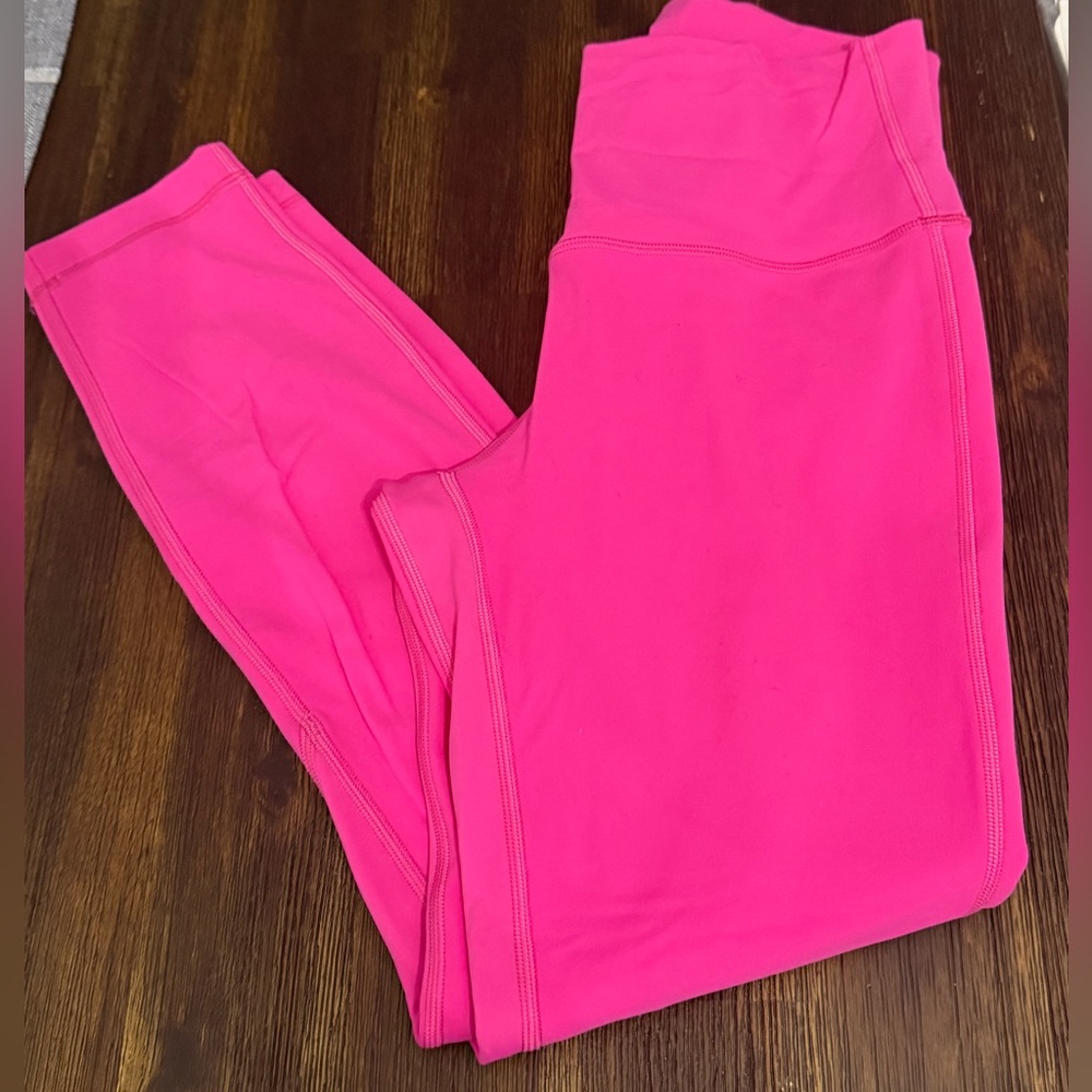 Lululemon Align High Rise Pant 25 Inch Sonic Pink Size 6 - Picture 9 of 15